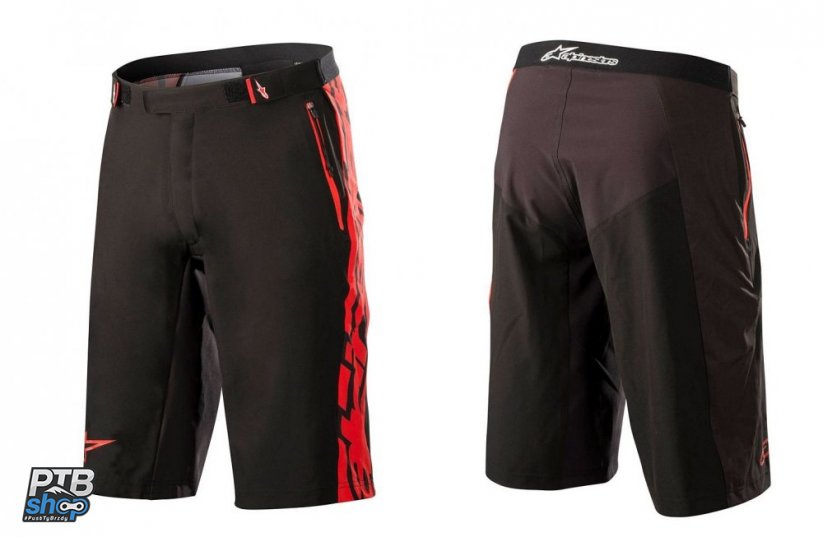 alpinestars mesa shorts black red kratasy