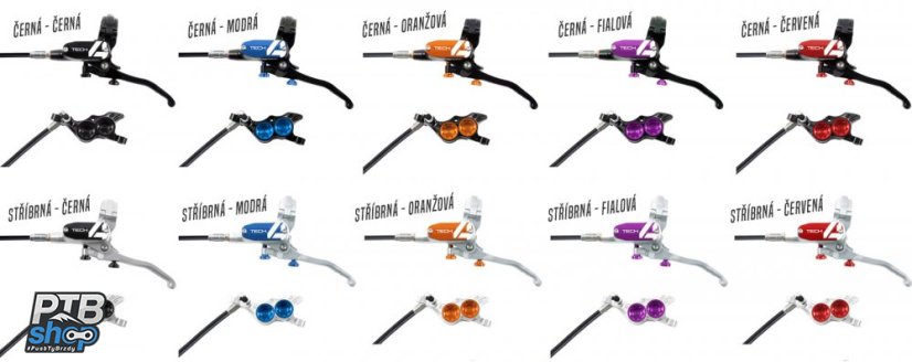 hope tech 4 brzdy all color options popisky