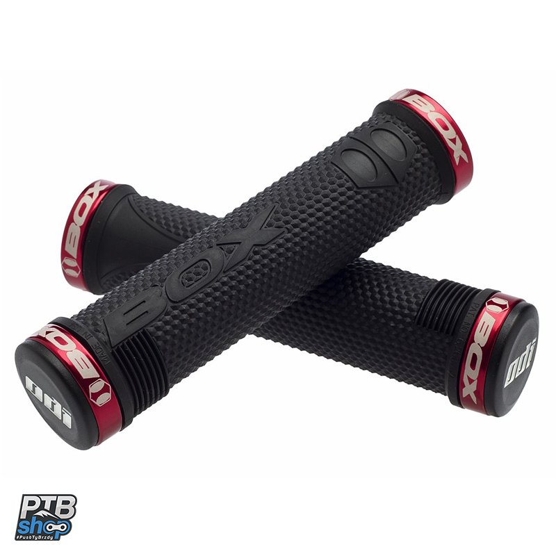 box hex grips red