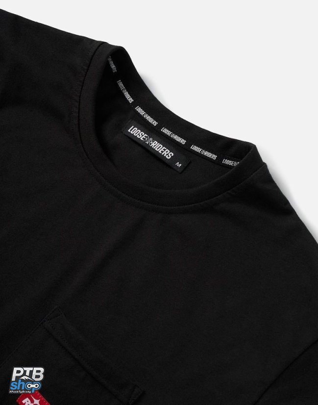 Funkční tričko LOOSE RIDERS Pocket Tee Black